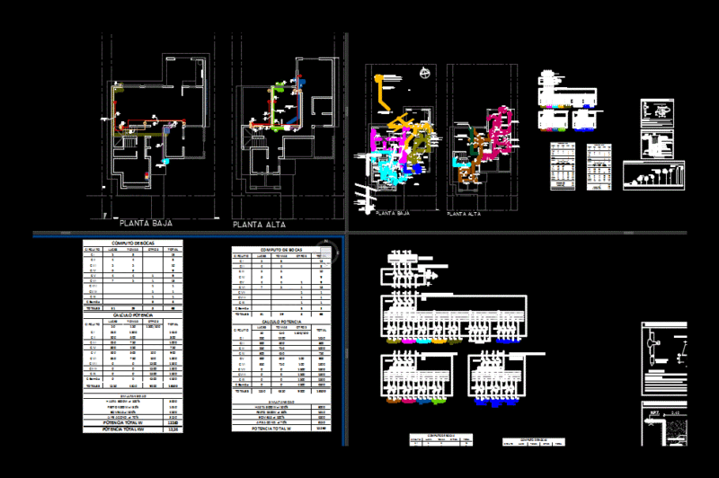 Single Family Home DWG Block for AutoCAD