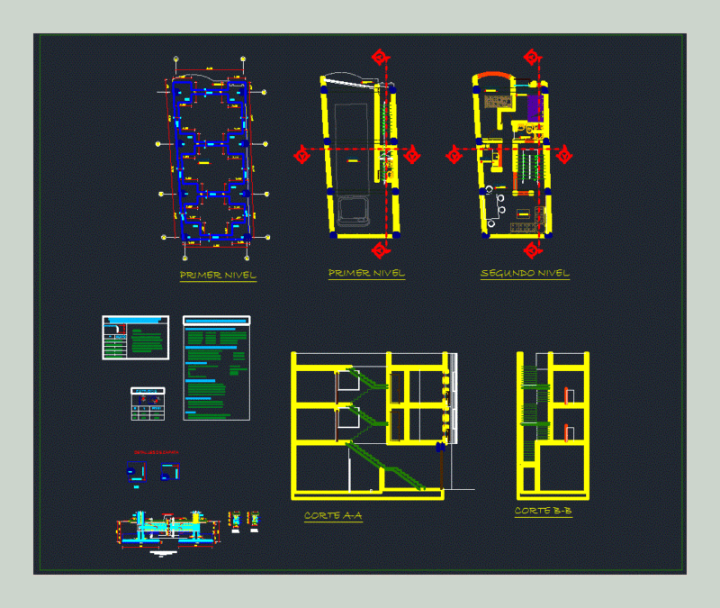 Single Family Home DWG Block for AutoCAD