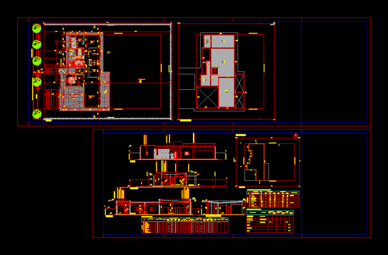 Single Family Home DWG Block for AutoCAD