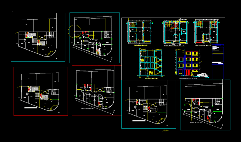 Single Family Home DWG Block for AutoCAD