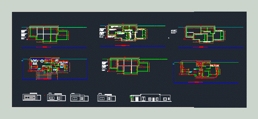 Modern Single-Story House 2D DWG Plan for AutoCAD • Designs CAD