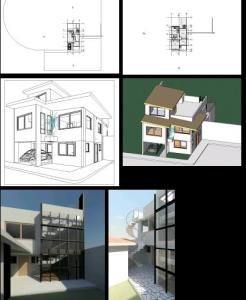Single Family Home DWG Block for AutoCAD