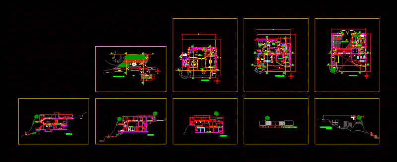 Single Family Home DWG Block for AutoCAD