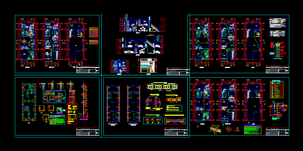 Single Family Home DWG Block for AutoCAD