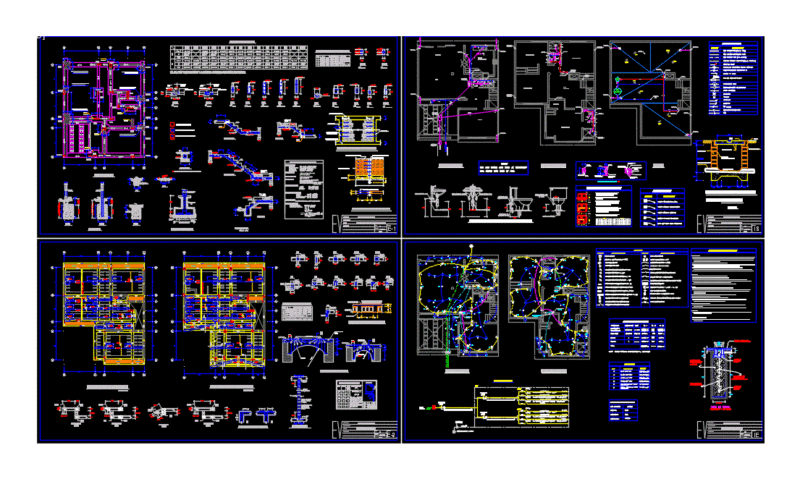 Single Family Home DWG Block for AutoCAD