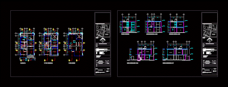Single Family Home DWG Block for AutoCAD