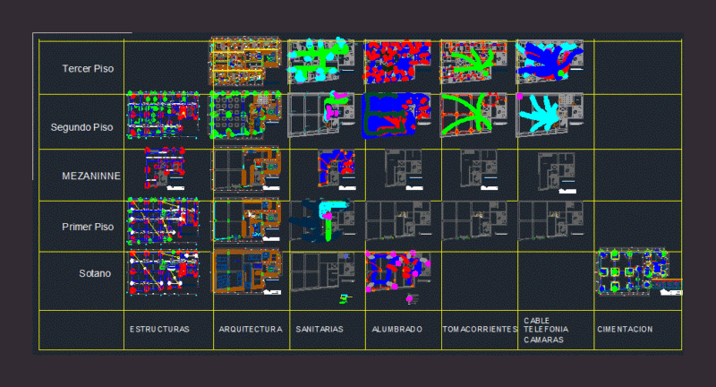 Single Family Home DWG Detail for AutoCAD