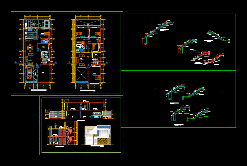 Single Family Home DWG Detail for AutoCAD