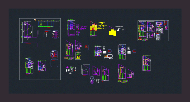 Single Family Home DWG Detail for AutoCAD