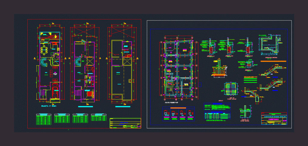 Single Family Home DWG Detail for AutoCAD