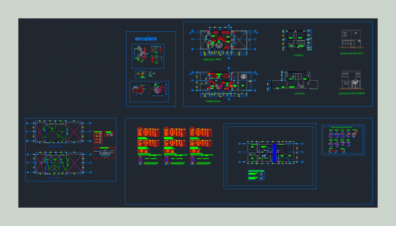 Single Family Home DWG Detail for AutoCAD