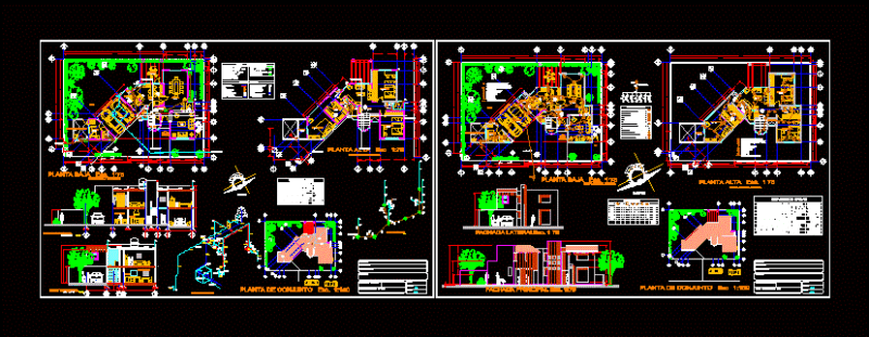 Single Family Home DWG Detail for AutoCAD