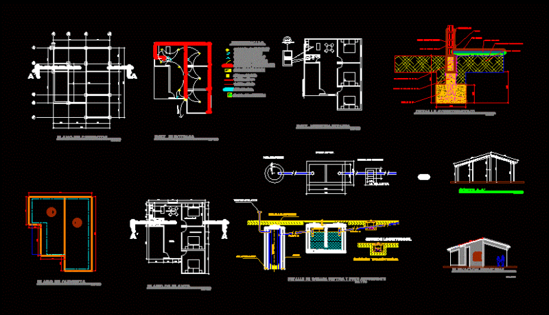 Single Family Home DWG Elevation for AutoCAD