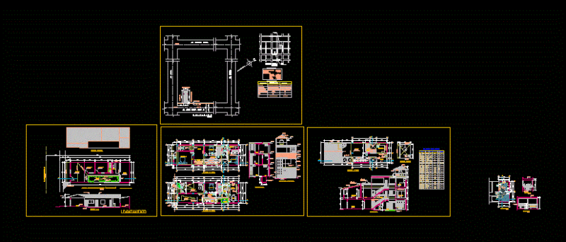 House with Garden 2D DWG Plan for AutoCAD