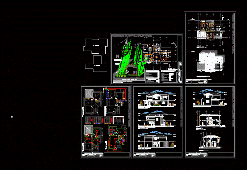Single Family Home DWG Full Project for AutoCAD