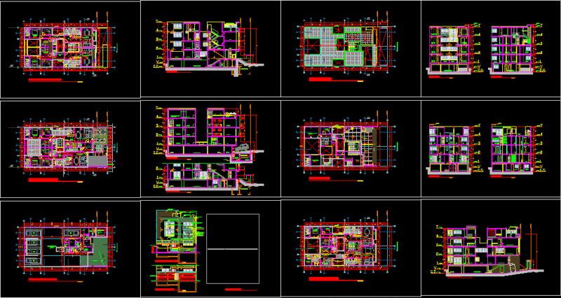 Single Family Home DWG Model for AutoCAD
