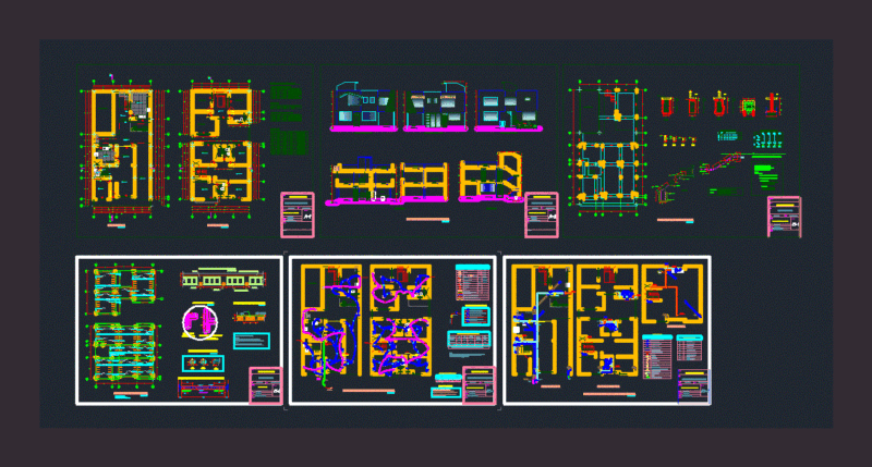 Single Family Home DWG Plan for AutoCAD