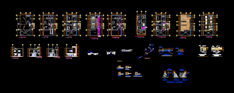 Single Family Home DWG Plan for AutoCAD