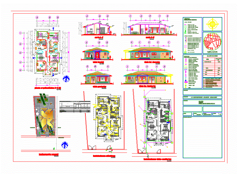 Single Family Home DWG Plan for AutoCAD