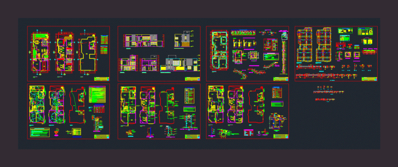 Single Family Home DWG Plan for AutoCAD