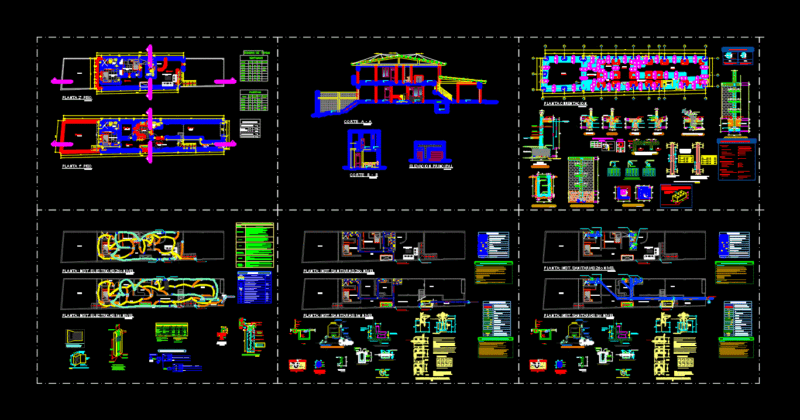 Single Family Home DWG Plan for AutoCAD