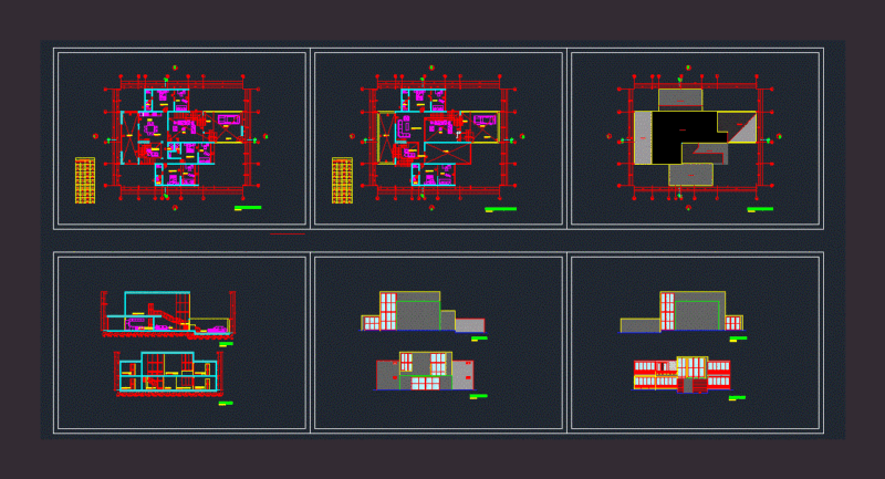 Single Family Home DWG Plan for AutoCAD