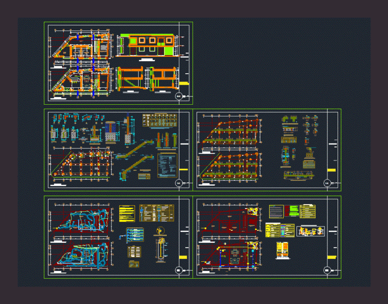 Single Family Home DWG Section for AutoCAD
