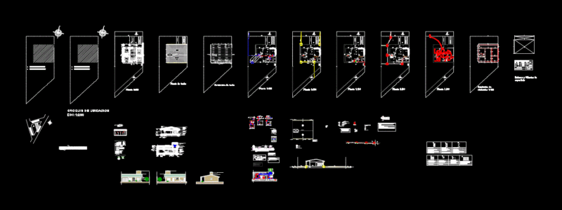 Single Family Home DWG Section for AutoCAD