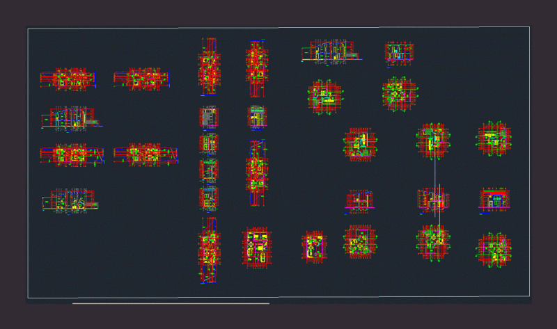 Single Family Home DWG Section for AutoCAD