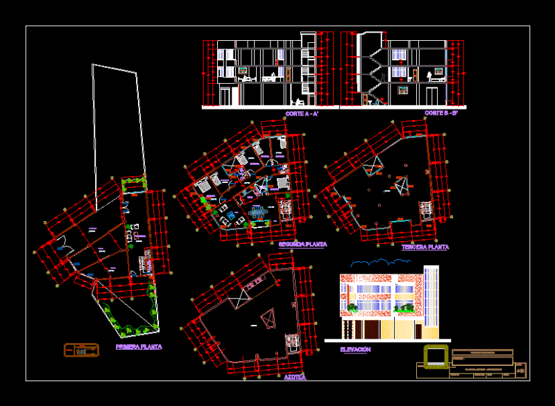 Single-Family Home Mata DWG Plan for AutoCAD