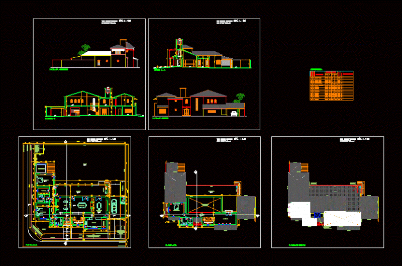 Single Family House DWG Block for AutoCAD