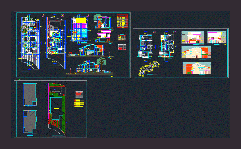 Single Family Residence DWG Block for AutoCAD
