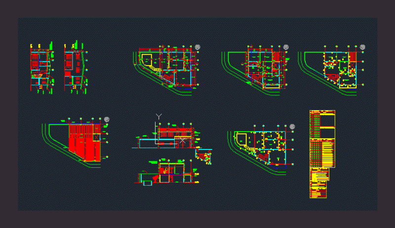 Single Family Residence DWG Block for AutoCAD