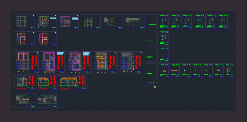 Single House DWG Plan for AutoCAD