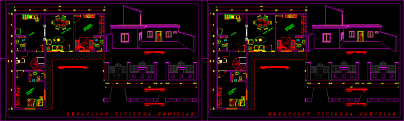 Single House Remodeling DWG Model for AutoCAD