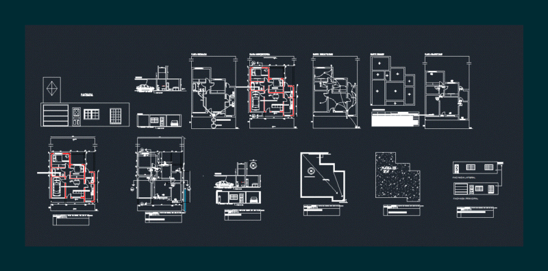 Single Houses DWG Plan for AutoCAD