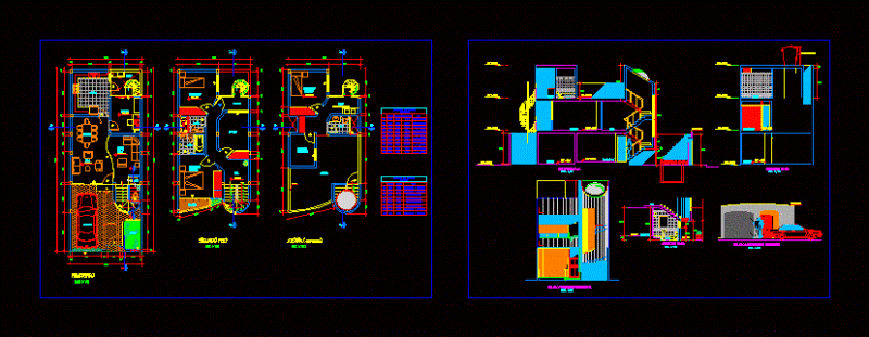 Single Houses DWG Plan for AutoCAD