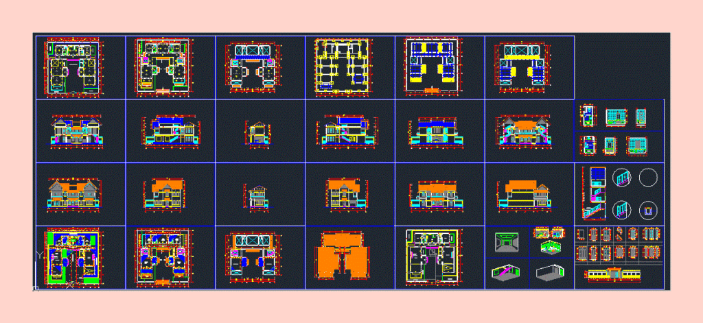 Single Houses DWG Plan for AutoCAD