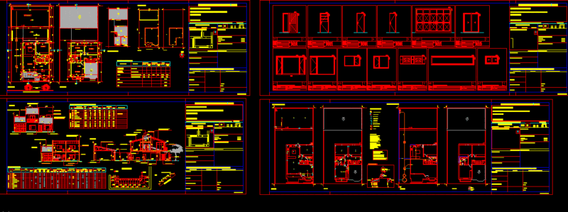 Single Housing – Argentina DWG Section for AutoCAD