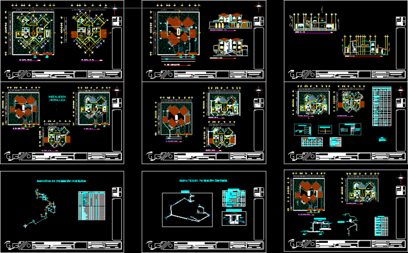 Single Housing – Project DWG Full Project for AutoCAD