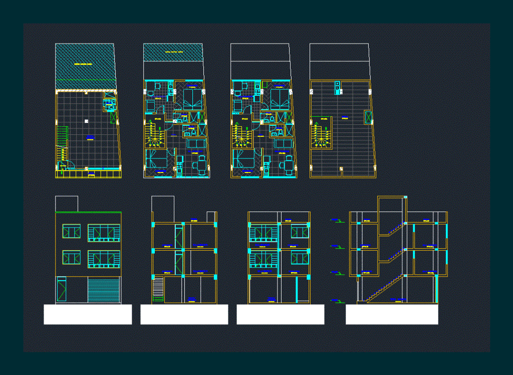 Single Housing DWG Full Project for AutoCAD