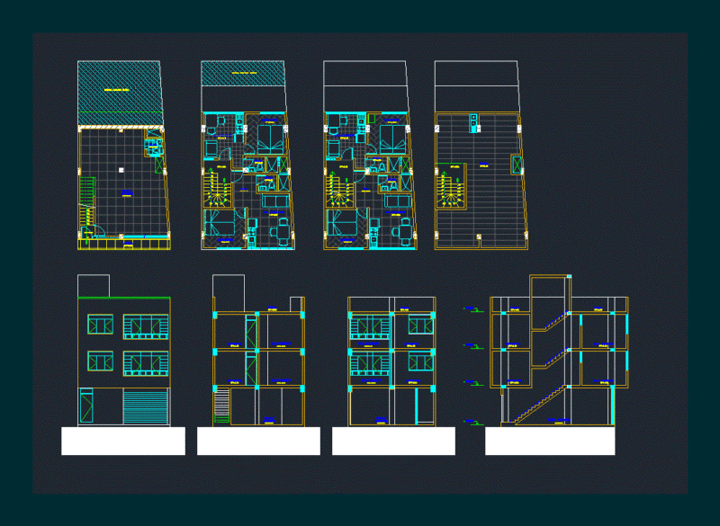 Single Housing DWG Full Project for AutoCAD