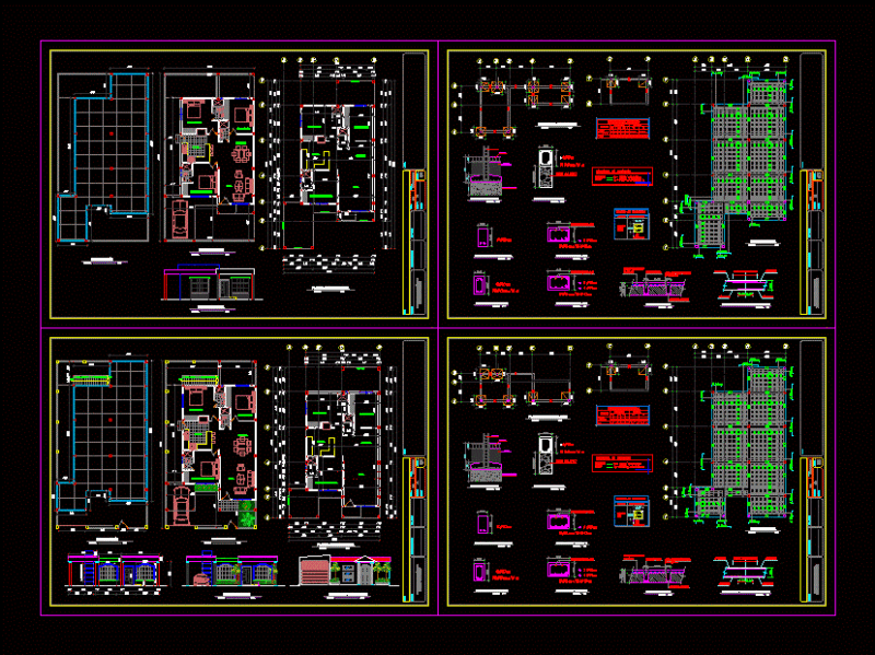 Single Housing DWG Plan for AutoCAD