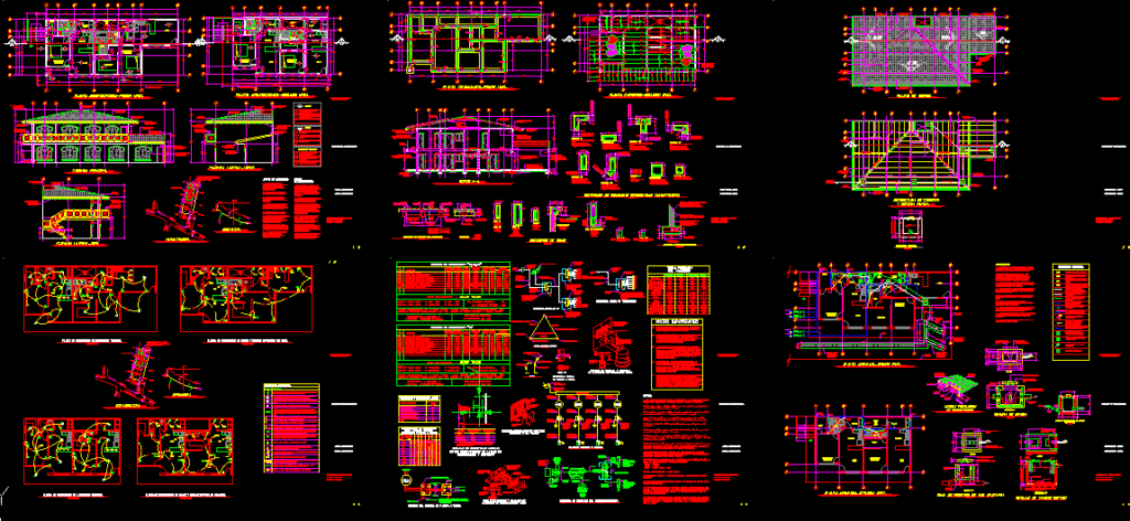 Single Housing DWG Section for AutoCAD
