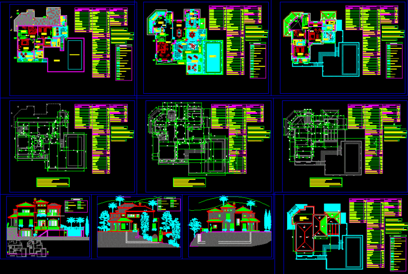 Single Housing Project DWG Full Project for AutoCAD
