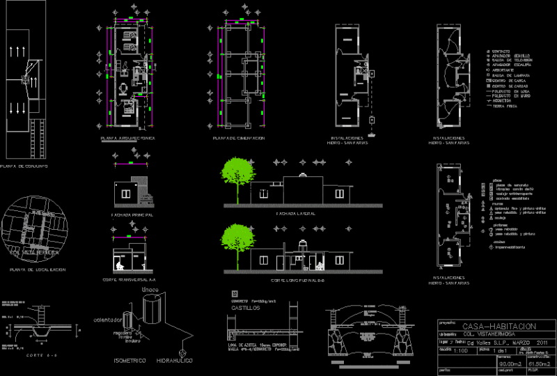 Single Room – Building Permit DWG Block for AutoCAD