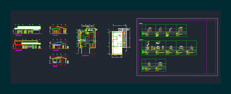 Single Storey House DWG Block for AutoCAD