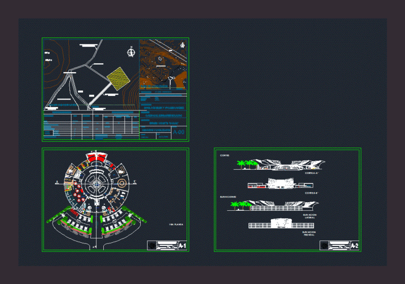 Site Museum Caral DWG Block for AutoCAD