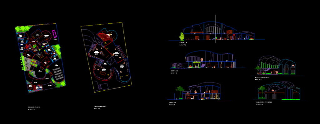 Site Museum DXF Model for AutoCAD