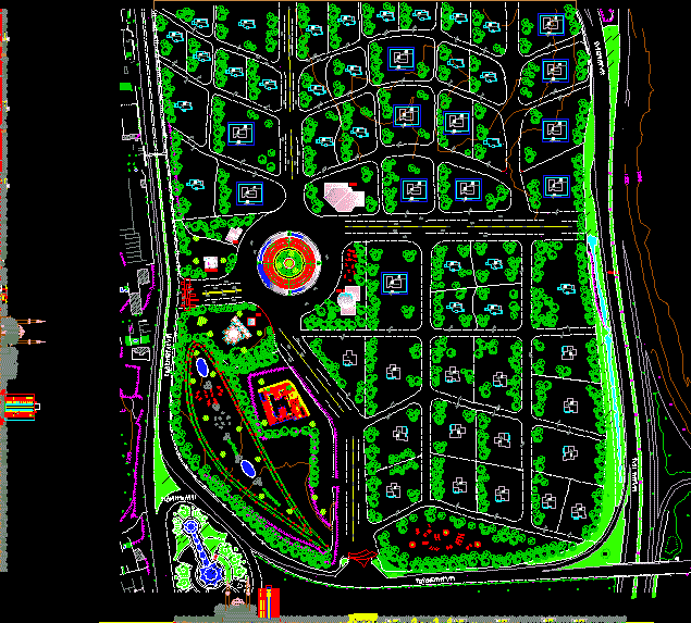 Site Plan DWG Plan for AutoCAD â€¢ Designs CAD